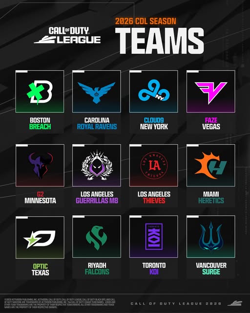 Cod 2026 Teams