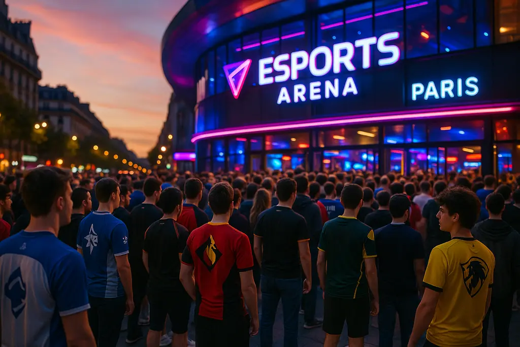 EWC Paris Relocation crowd entering a major esports venue in France
