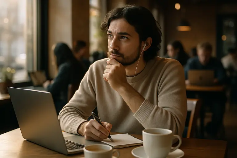 A gaming creator planning video clips and live segments on a desktop