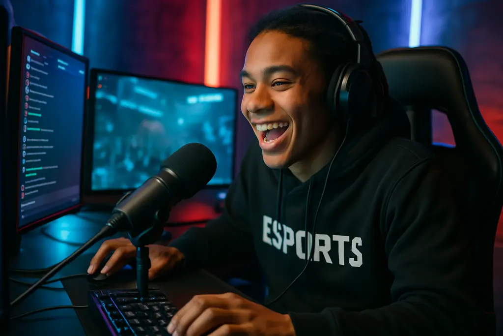 Esports Creator Budgets meeting with team staff reviewing sponsor and content plans